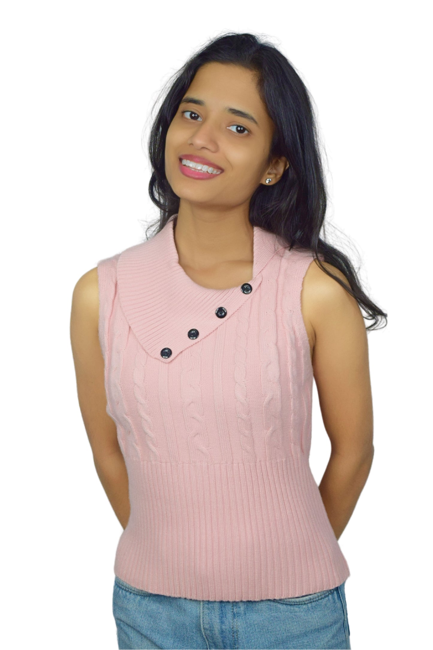 Buttoned Knit Charm