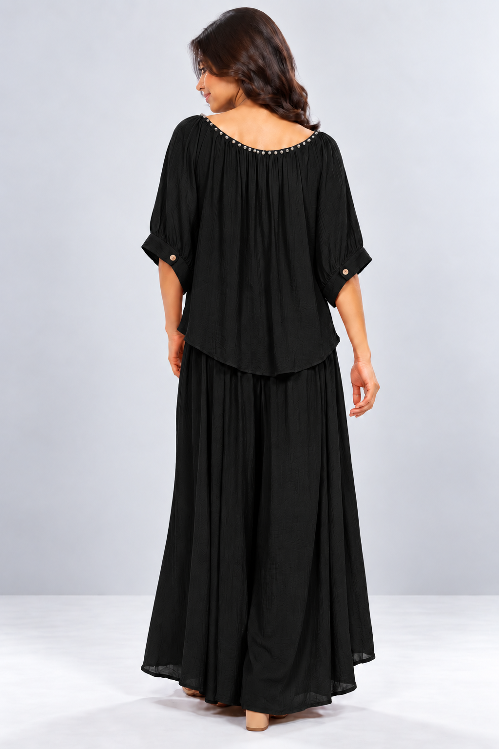 Crystal Detail Flowy Co-ord Set