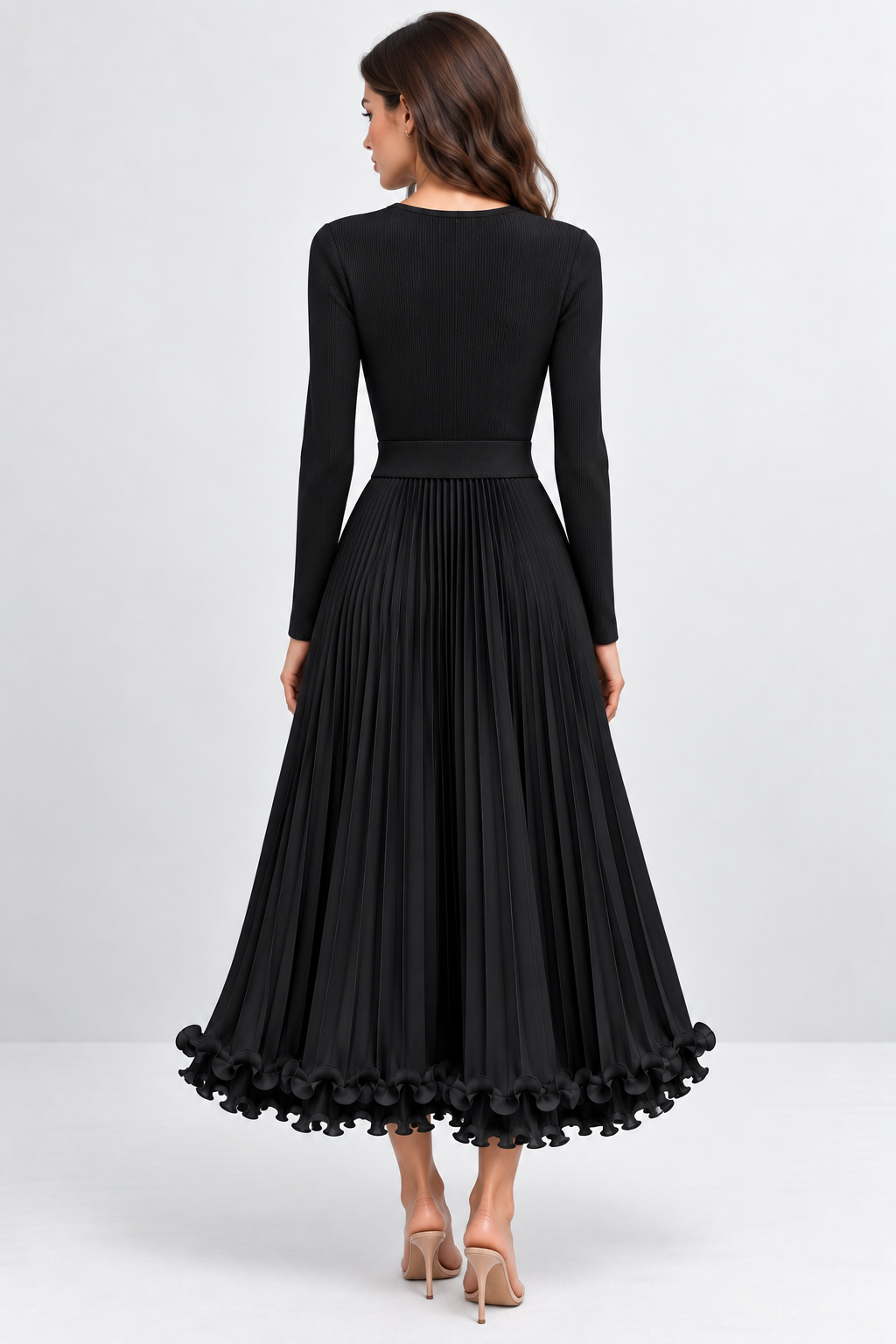 Diamond 3D Pleated Dress