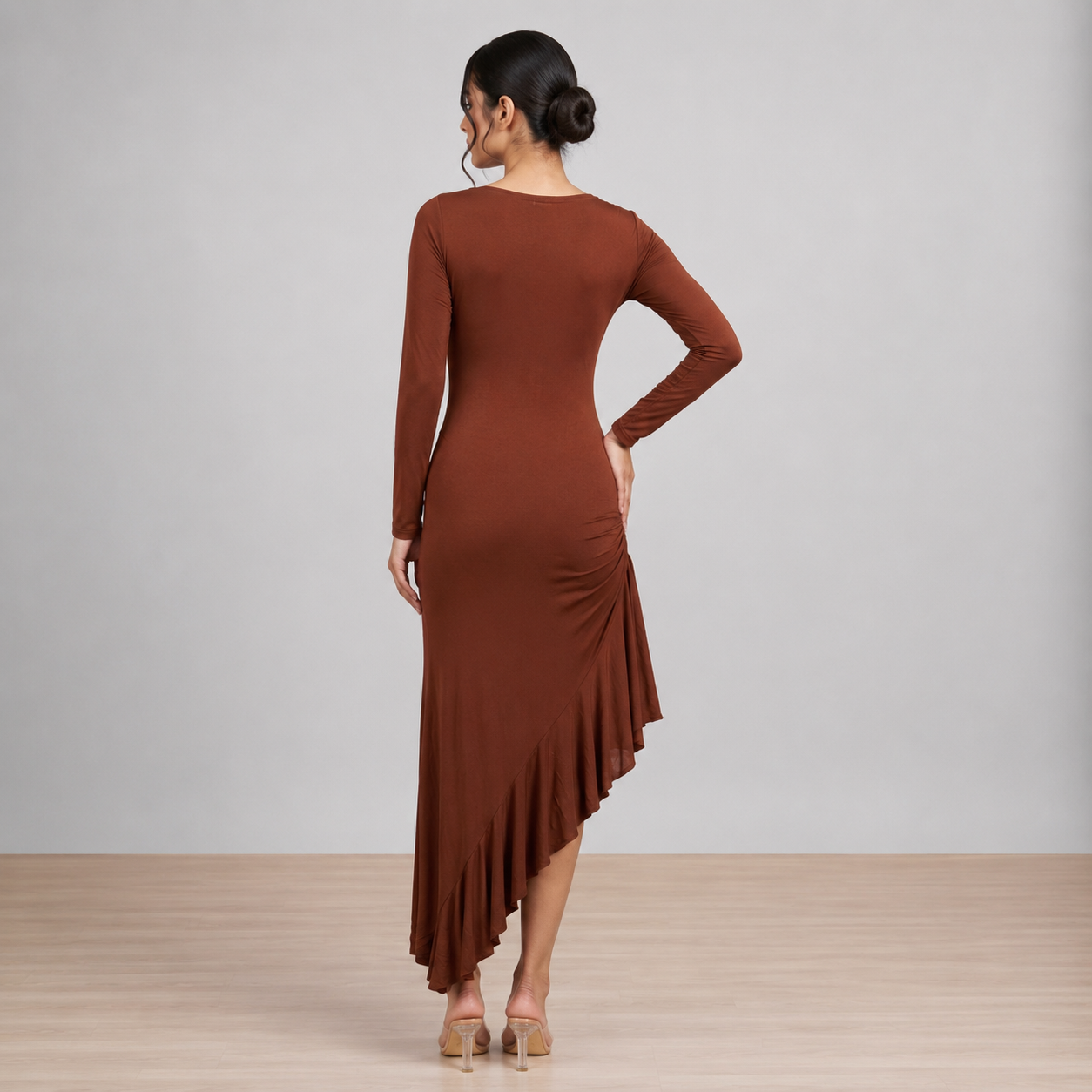 Mocha Drape Dress
