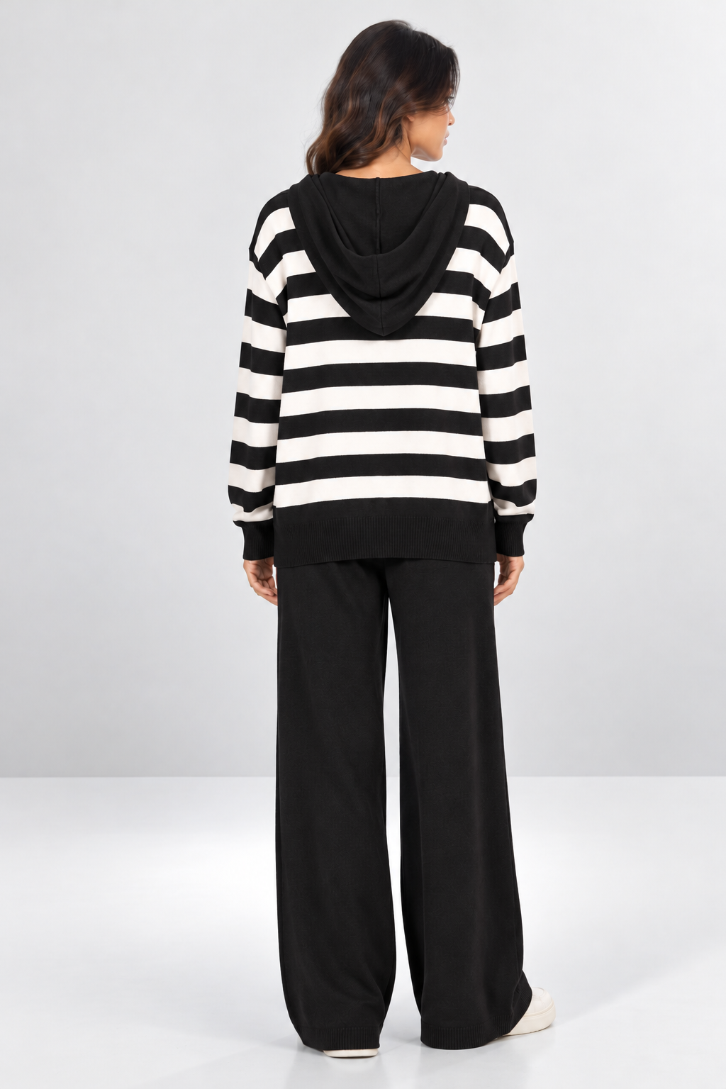 Striped Knit Hoodie Co-ord Set