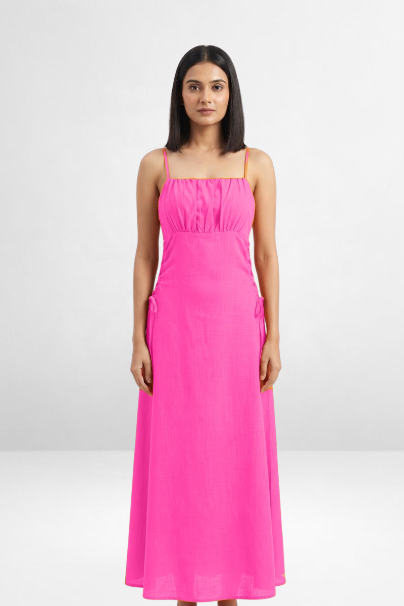 Smocked Strap Maxi Dress
