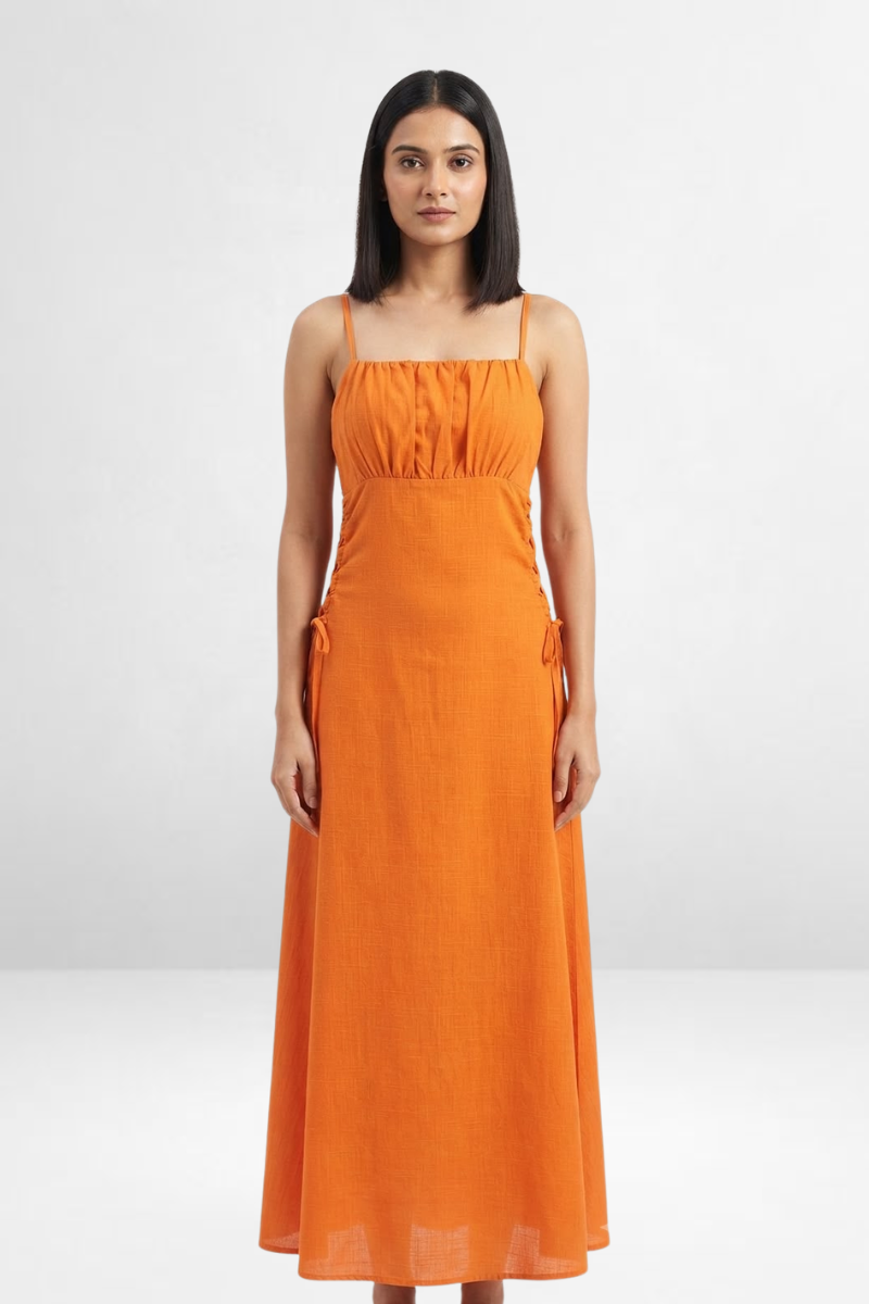 Smocked Strap Maxi Dress
