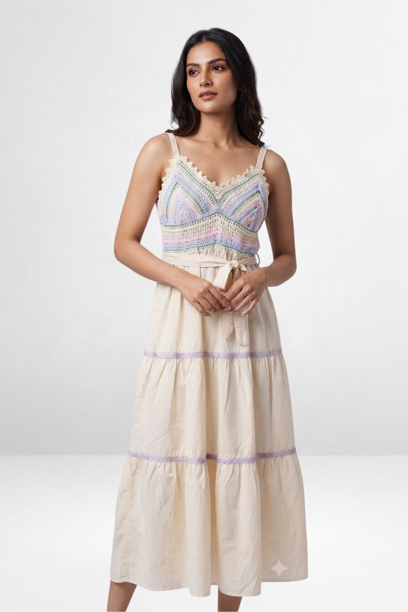 Crochet Tiered Dress