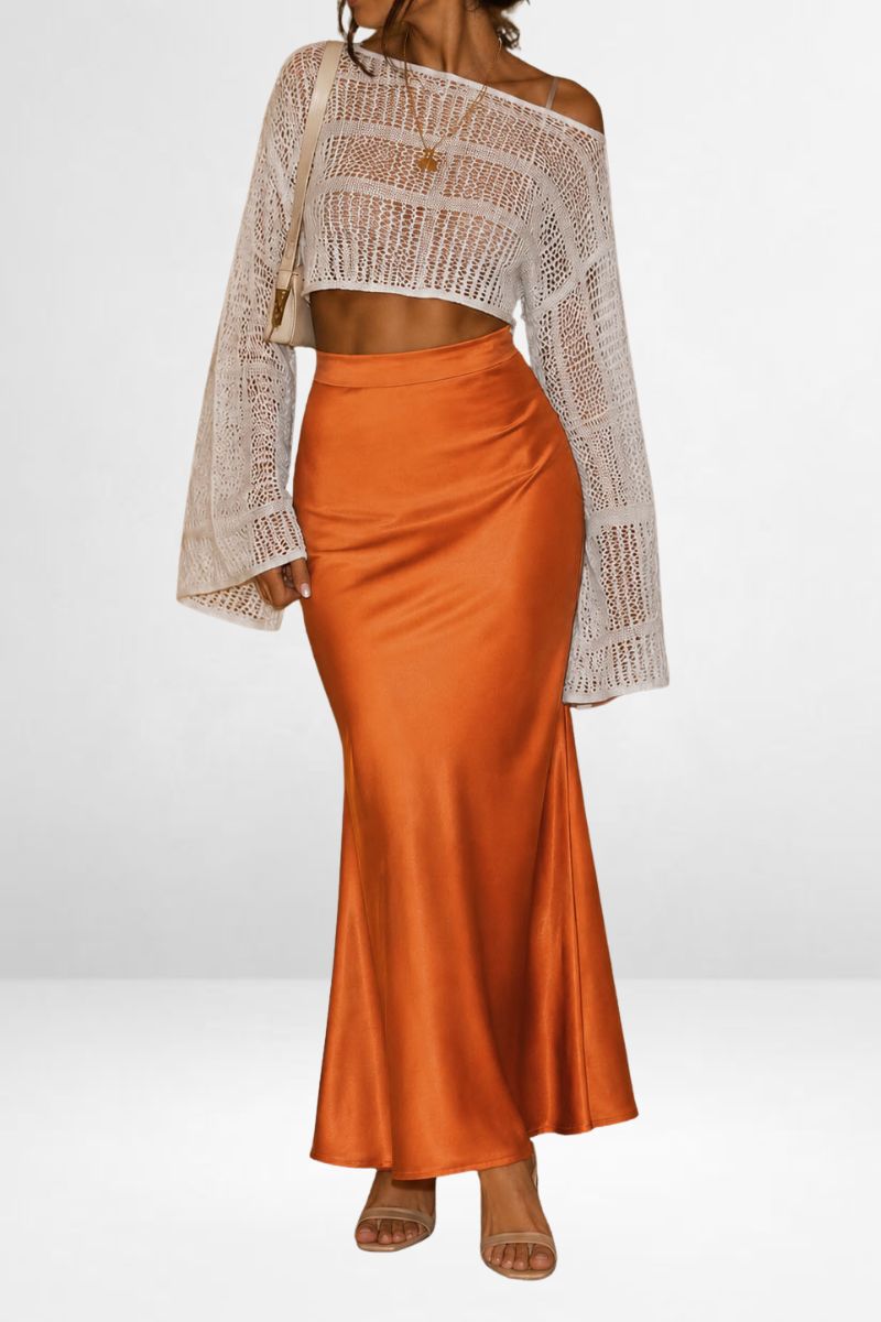Satin Maxi Skirt