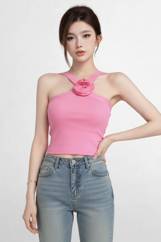 Rose Halter Top