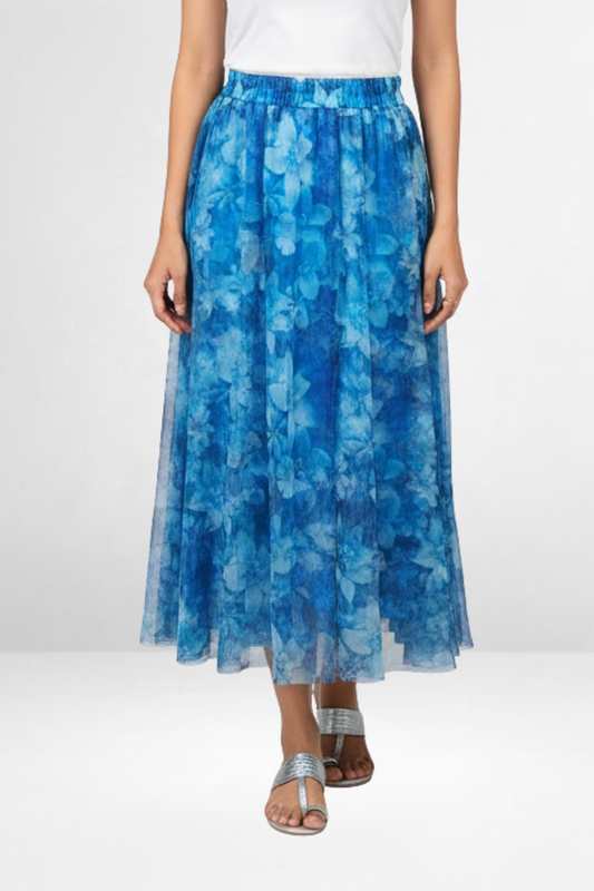 Floral Mesh Skirt