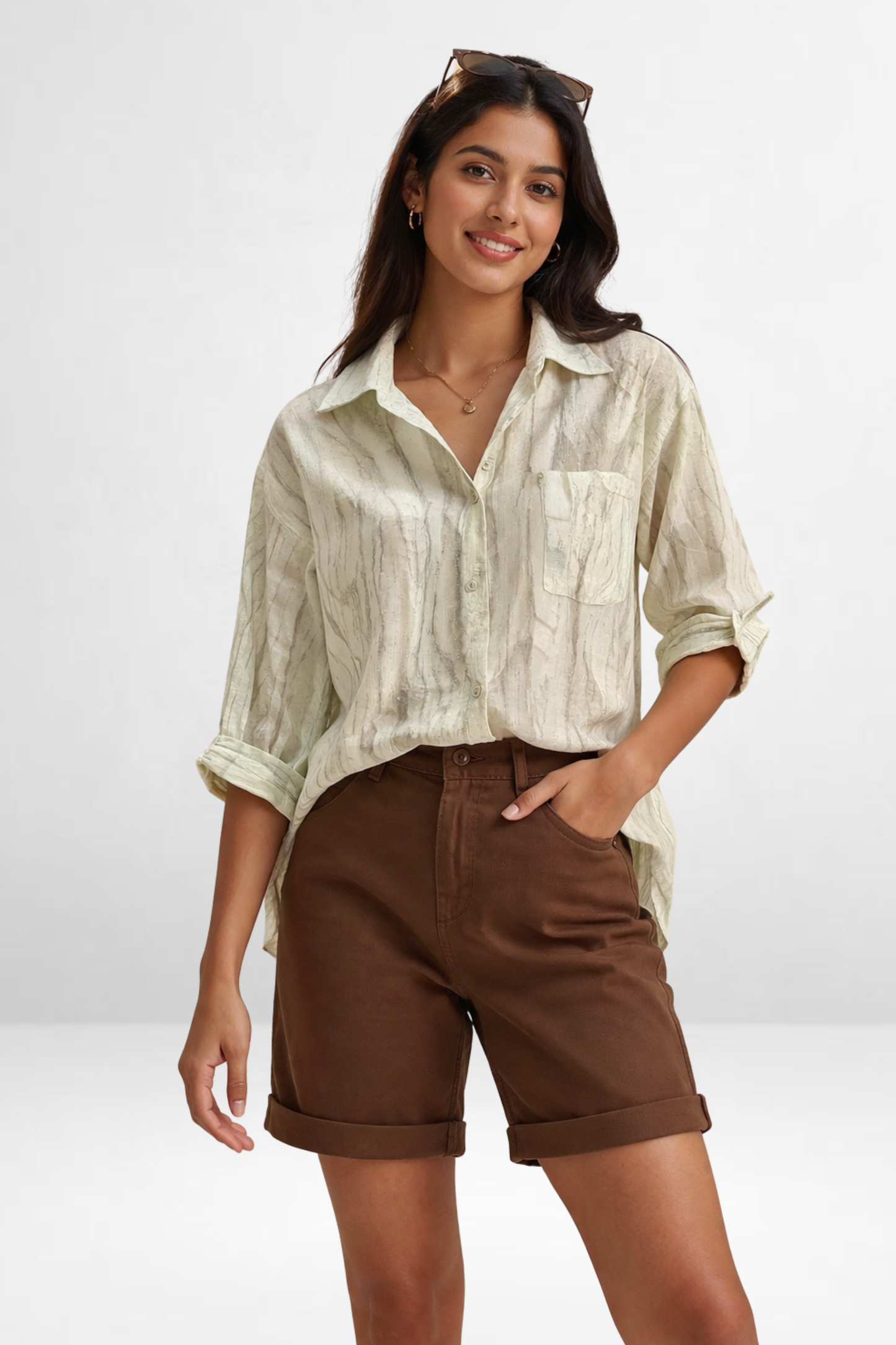 Relaxed Casual Bling Shirt