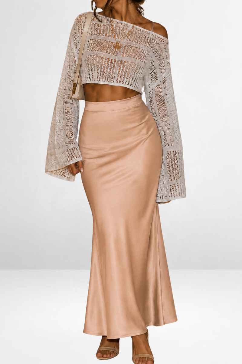 Satin Maxi Skirt