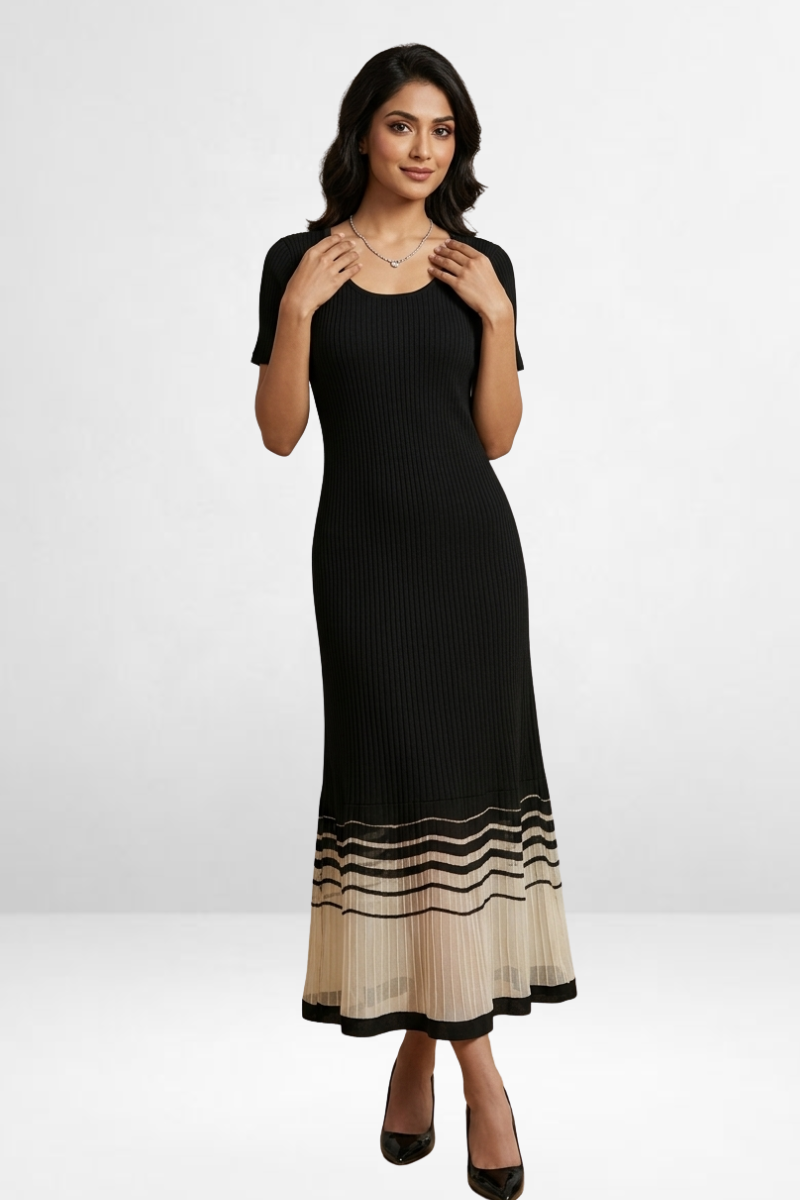 Ribbed Knit Maxi Dress