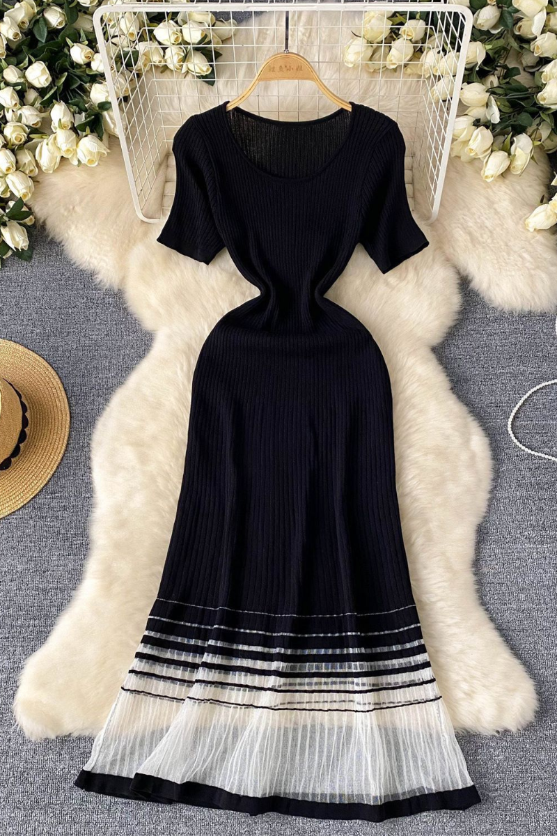 Ribbed Knit Maxi Dress