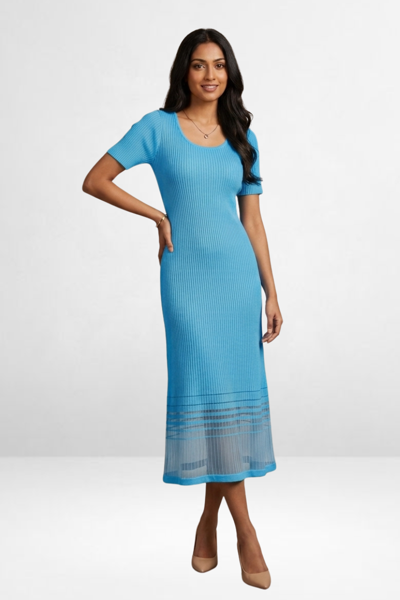 Ribbed Knit Maxi Dress