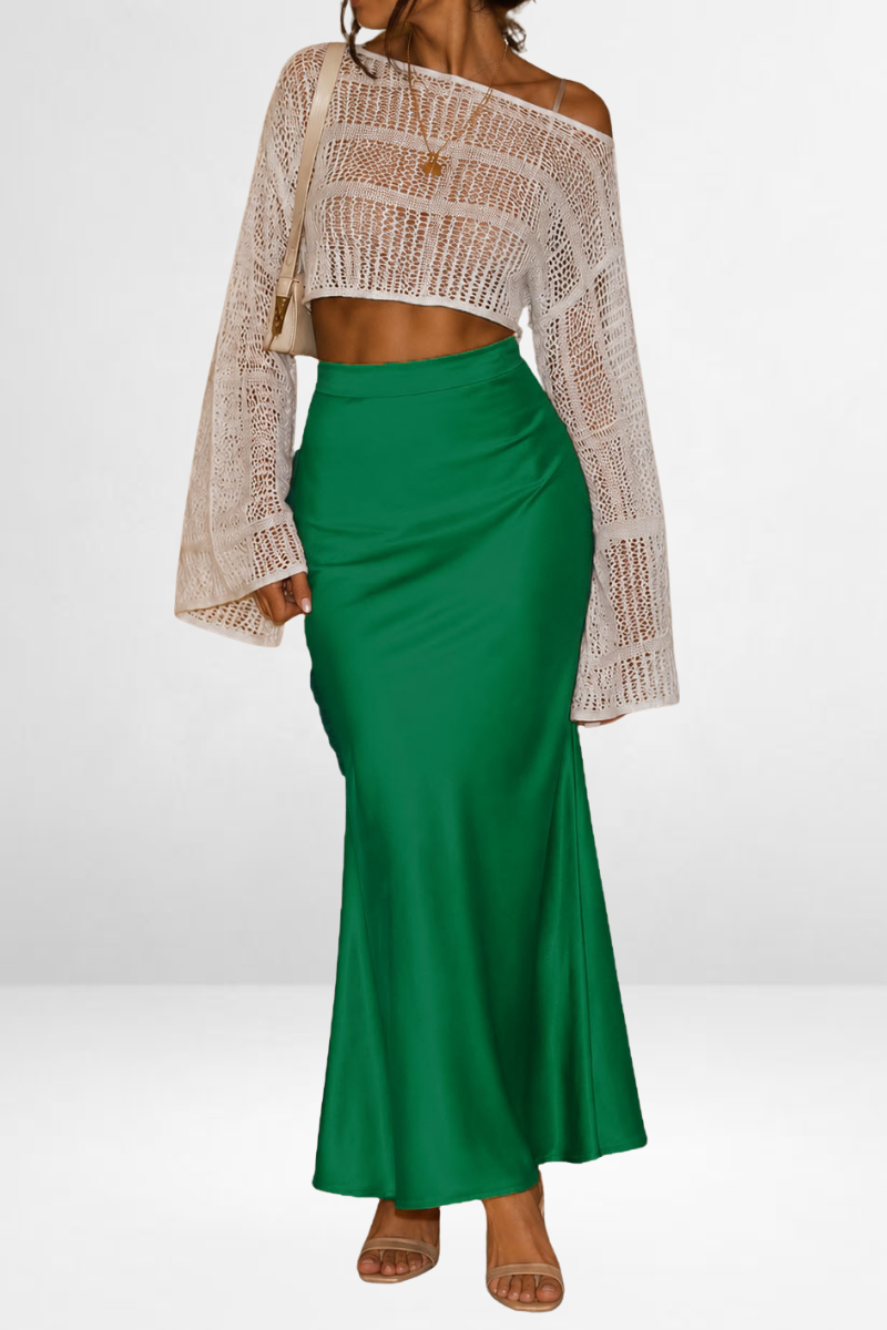 Satin Maxi Skirt