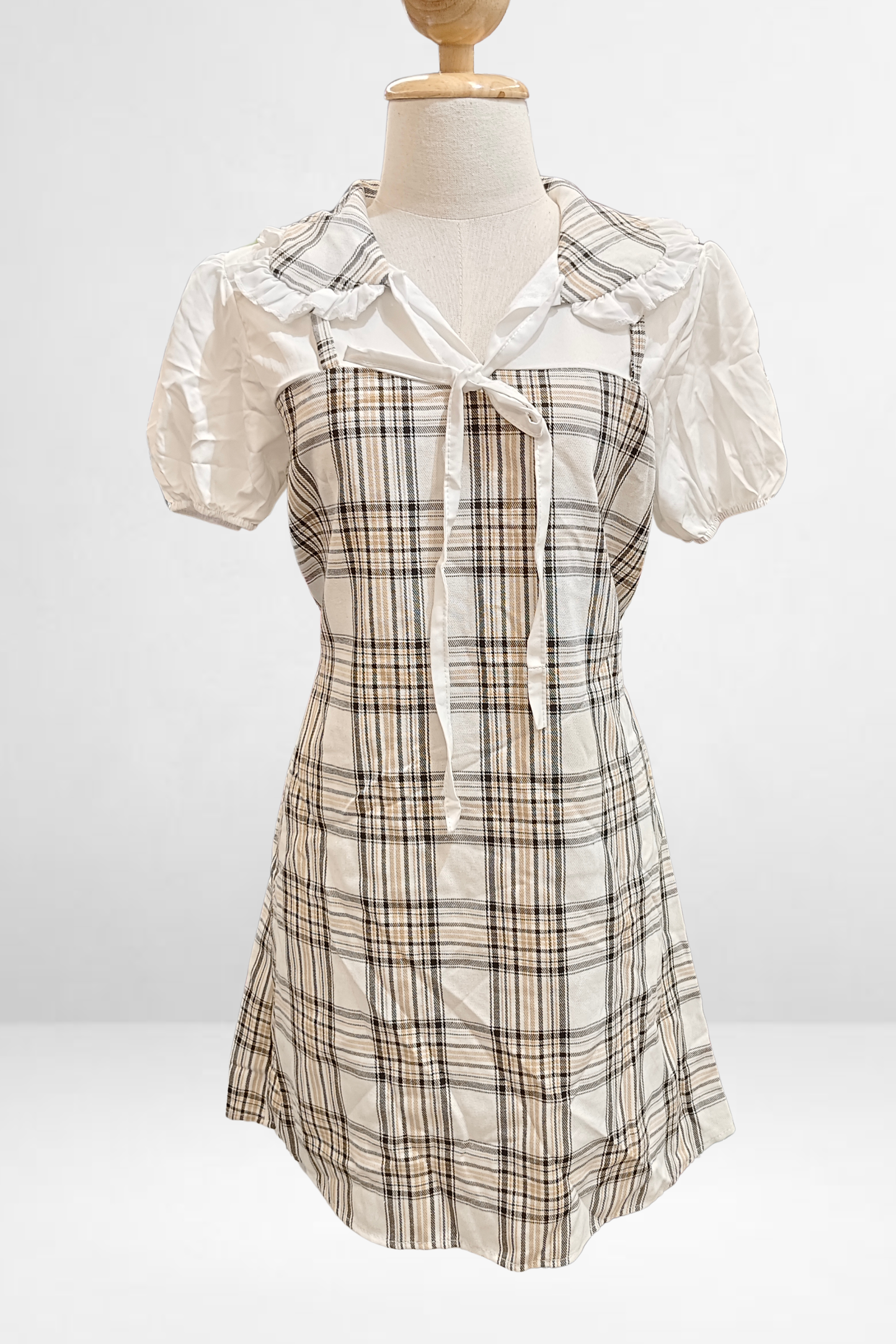 Plaid Collar Dress