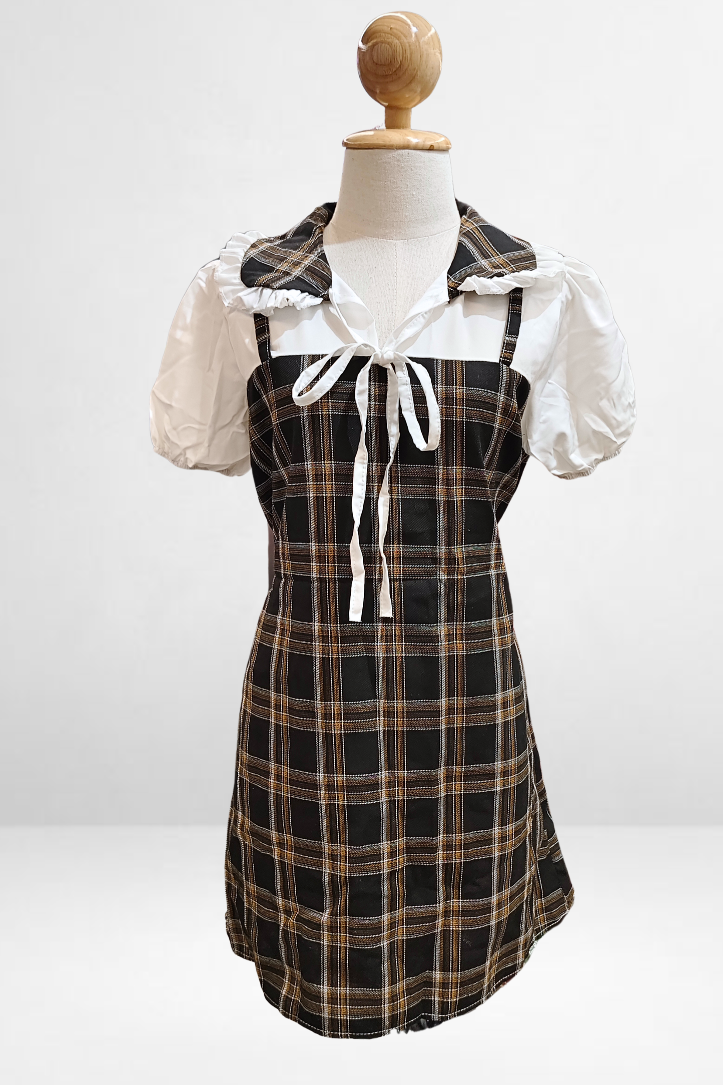 Plaid Collar Dress