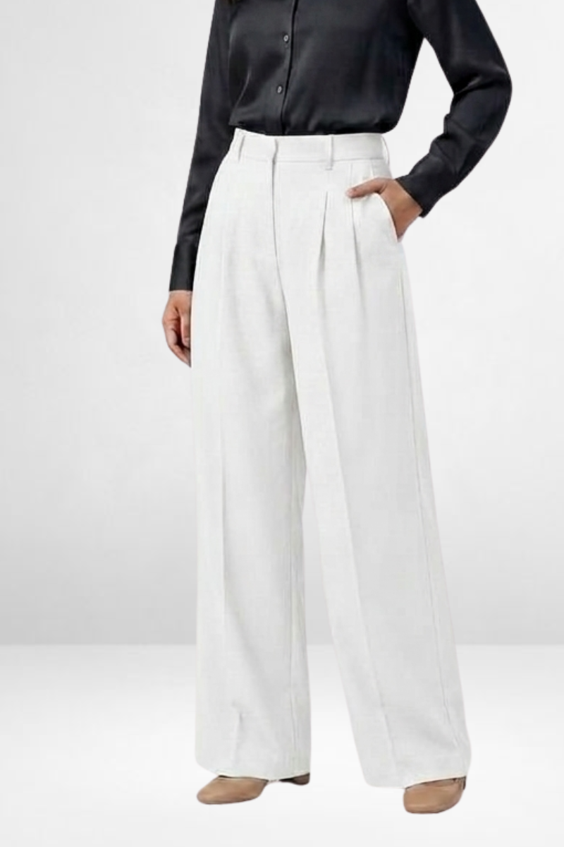 High-Waist Wide Leg Trousers
