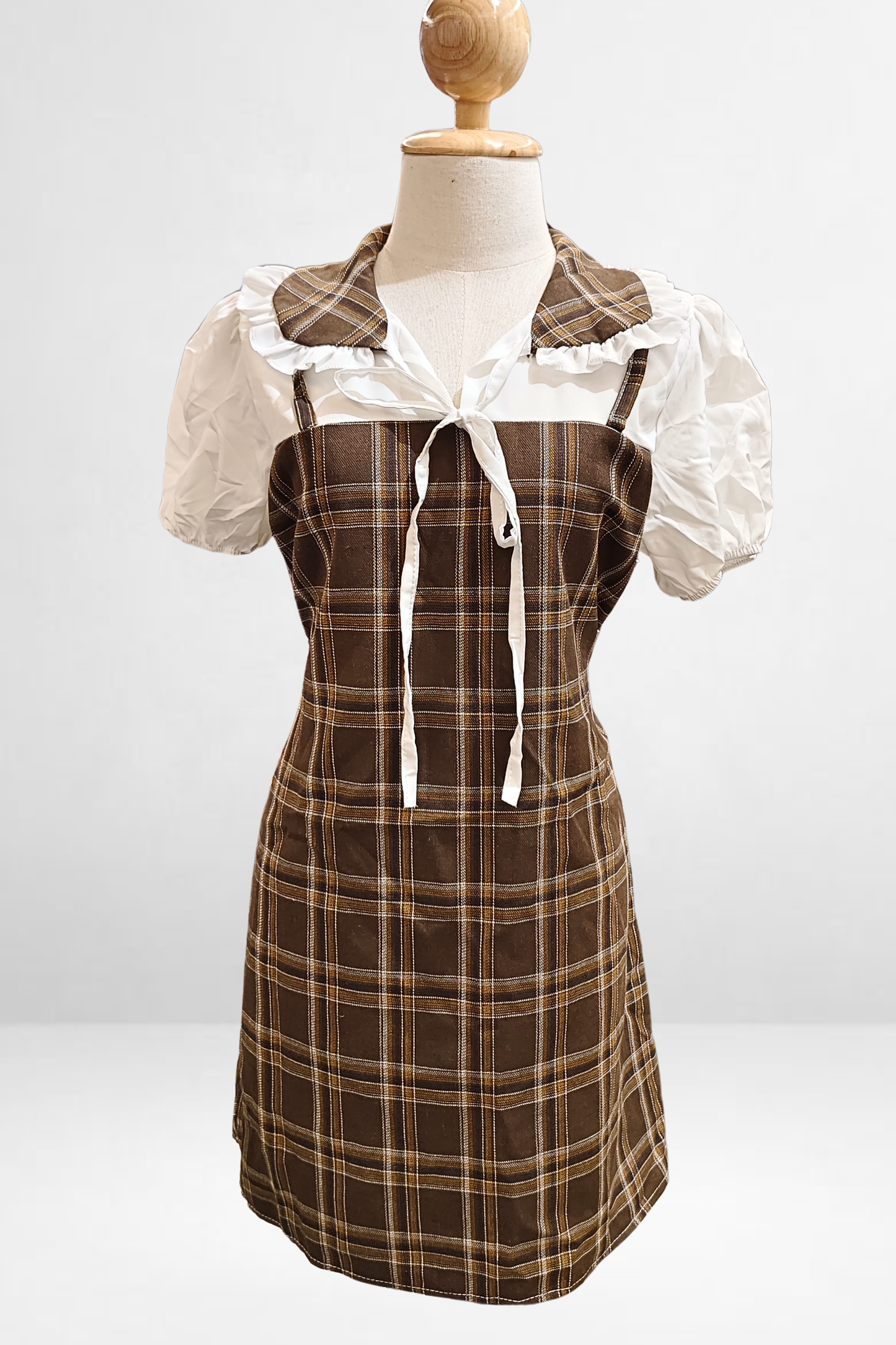 Plaid Collar Dress