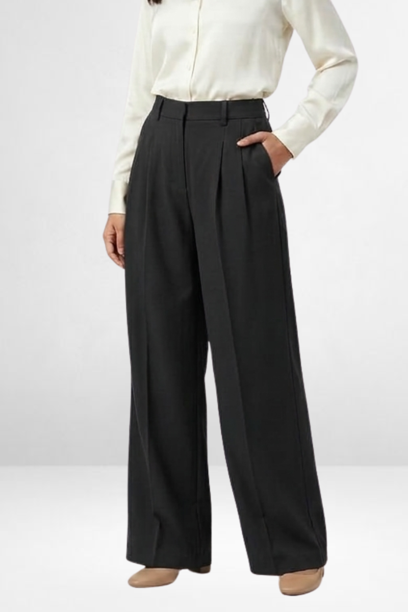 High-Waist Wide Leg Trousers