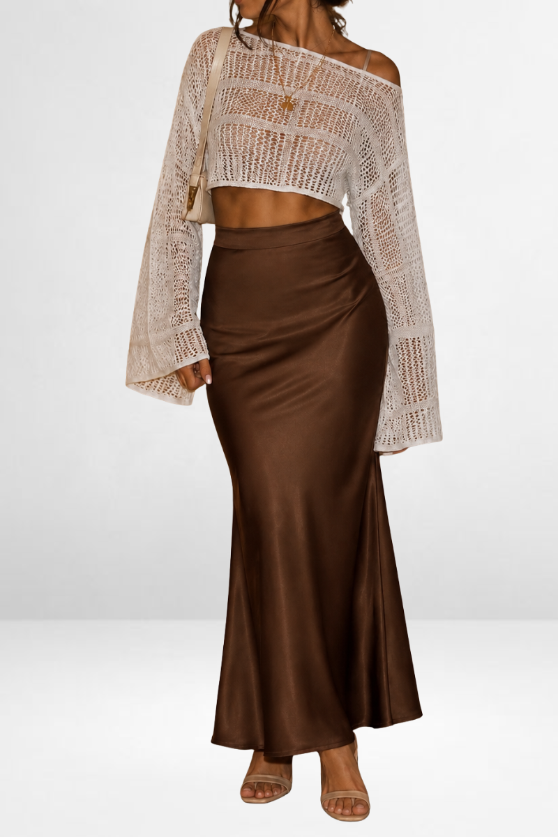 Satin Maxi Skirt