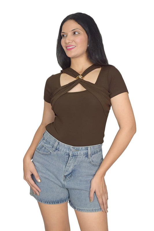 Twist Buckle Top