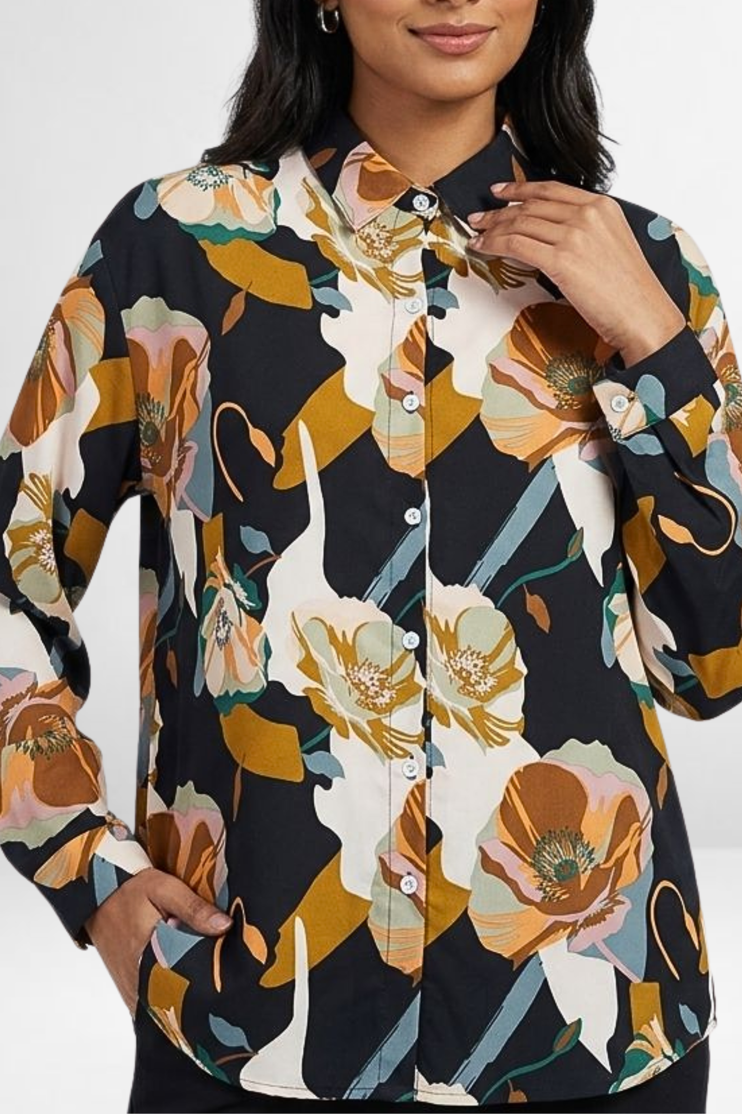 Bold Floral Printed Shirt