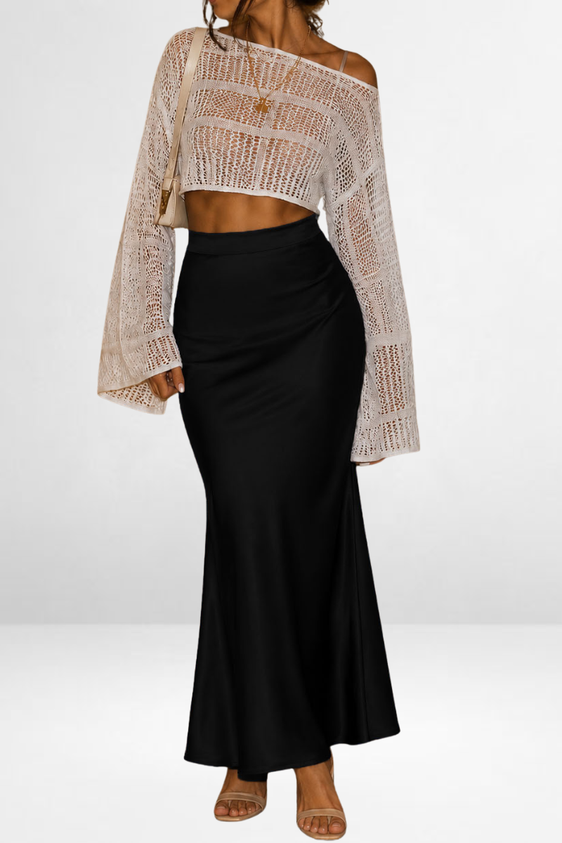 Satin Maxi Skirt