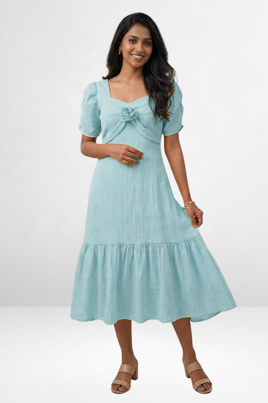 Rosette Midi Dress