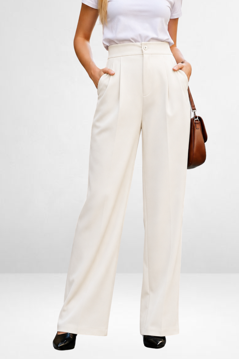 High-Waist Wide Leg Trousers