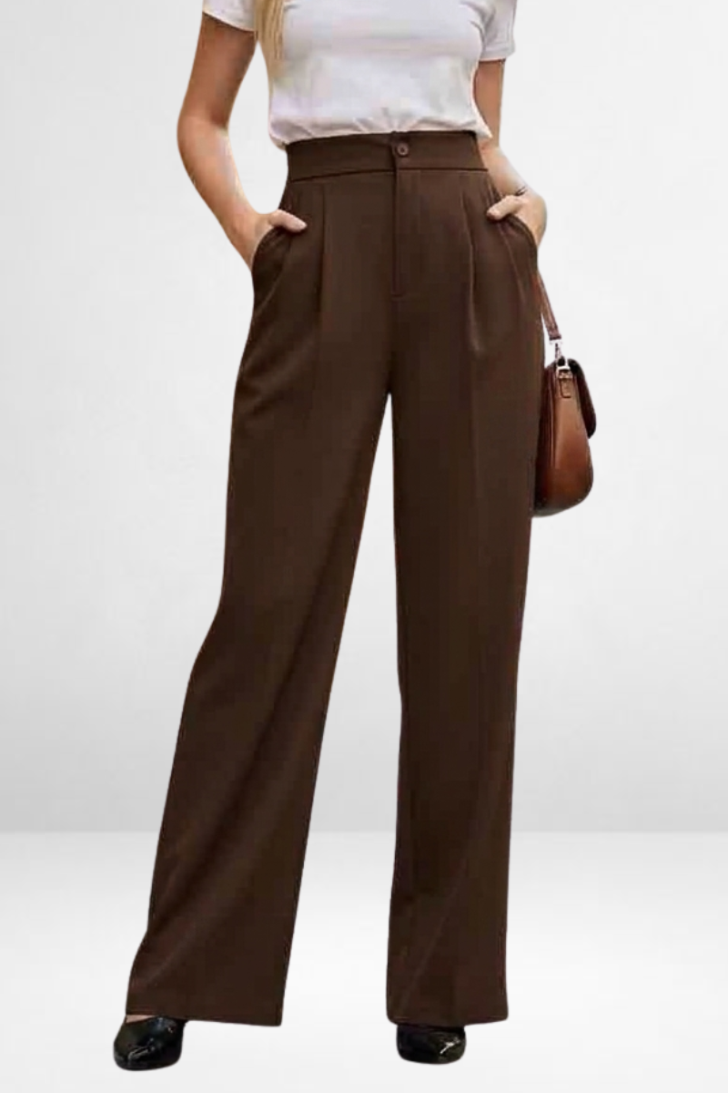 High-Waist Wide Leg Trousers