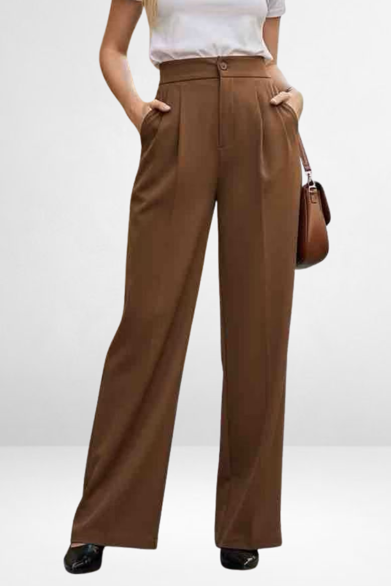 High-Waist Wide Leg Trousers
