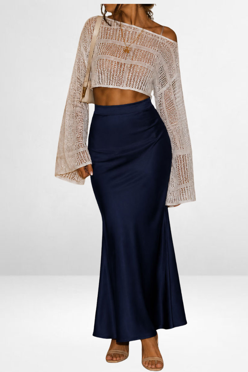 Satin Maxi Skirt