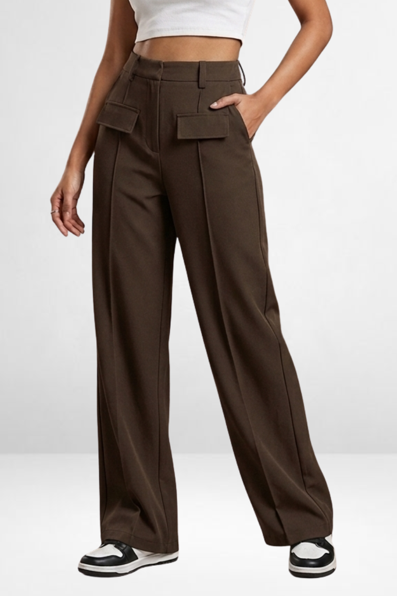 Pocket Flaps Korean Trousers