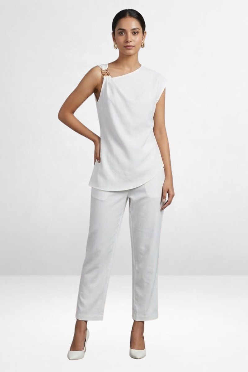 One-Shoulder Co-Ord Pant Set