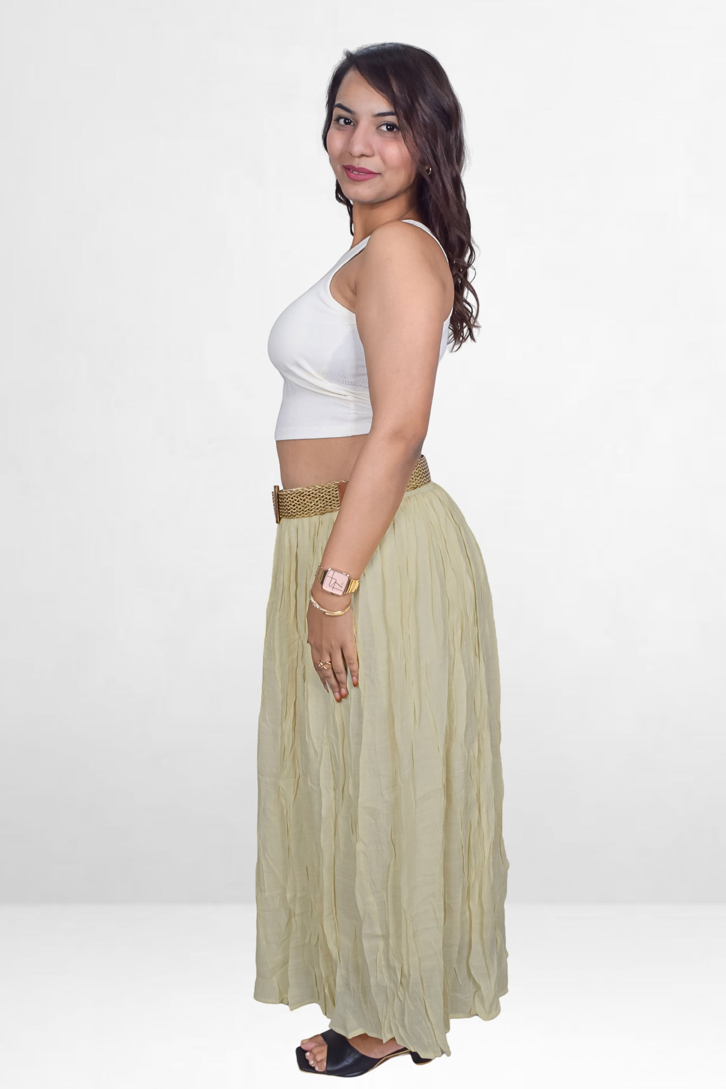 Statement Belt Skirt