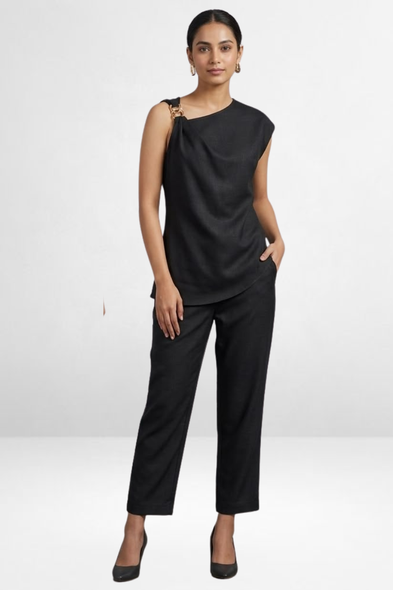 One-Shoulder Co-Ord Pant Set