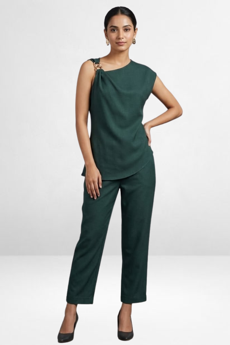 One-Shoulder Co-Ord Pant Set