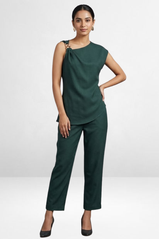 One-Shoulder Co-Ord Pant Set
