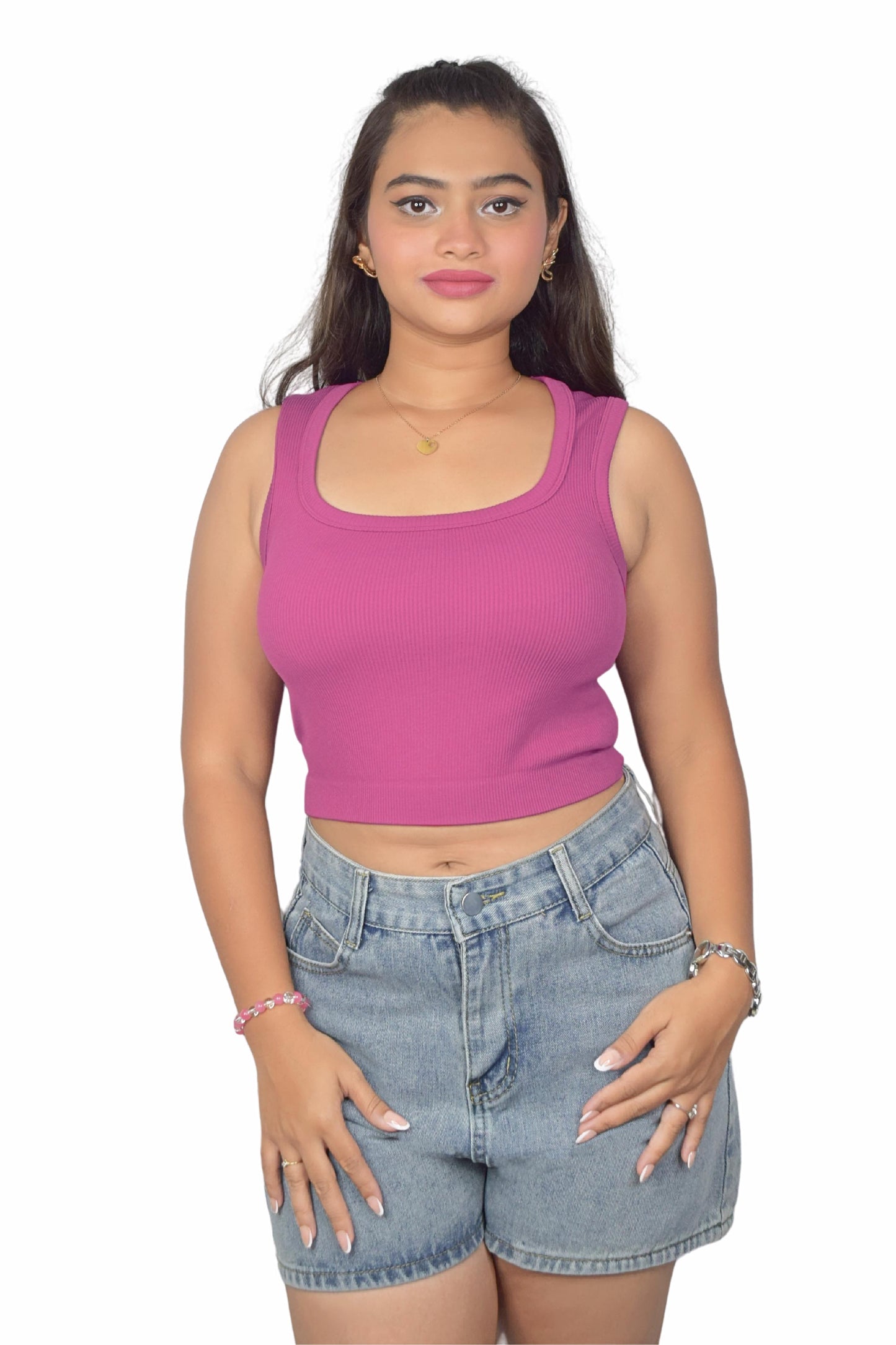 Ribbed Crop Tank