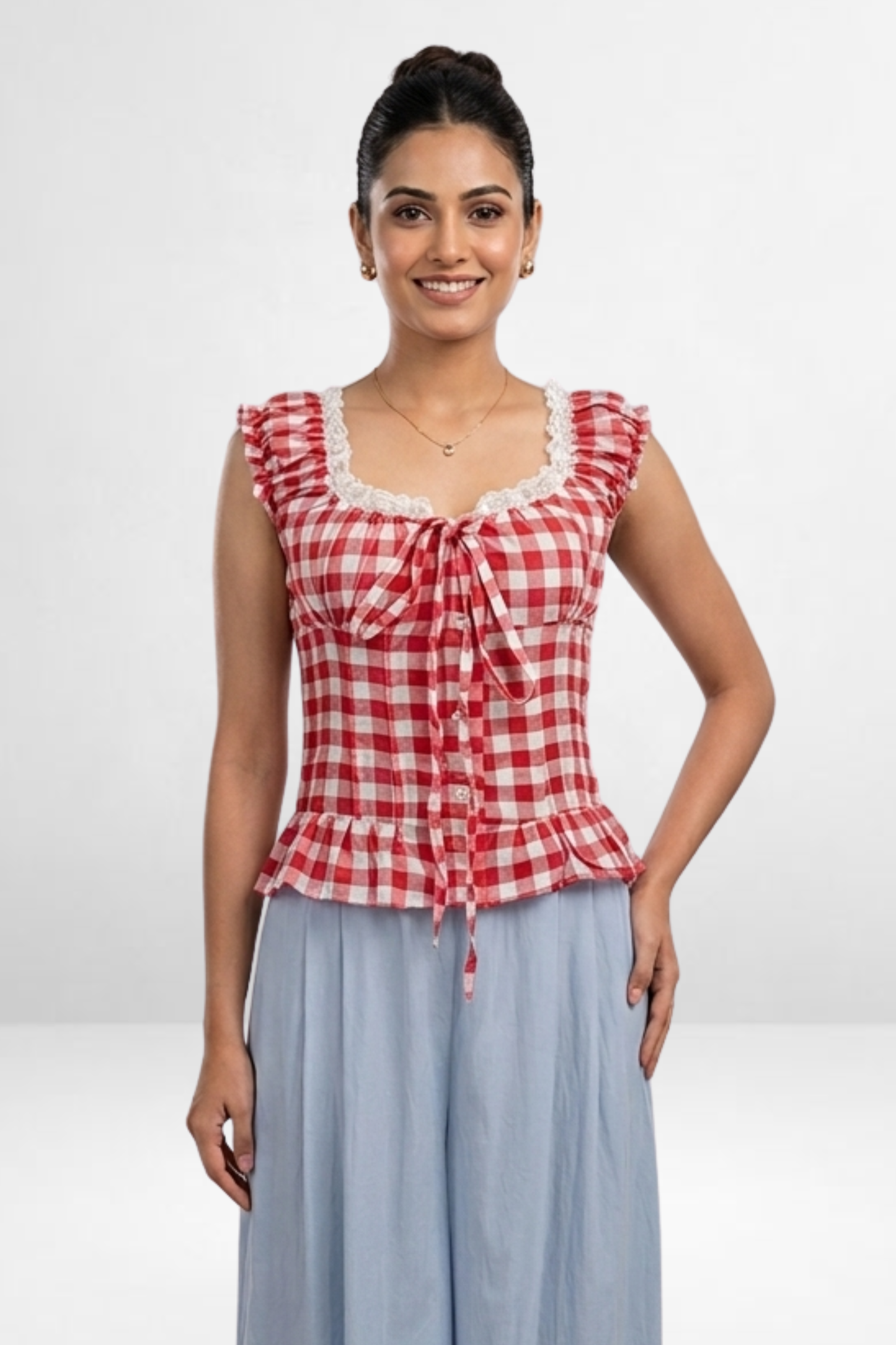 Gingham Bow Tie