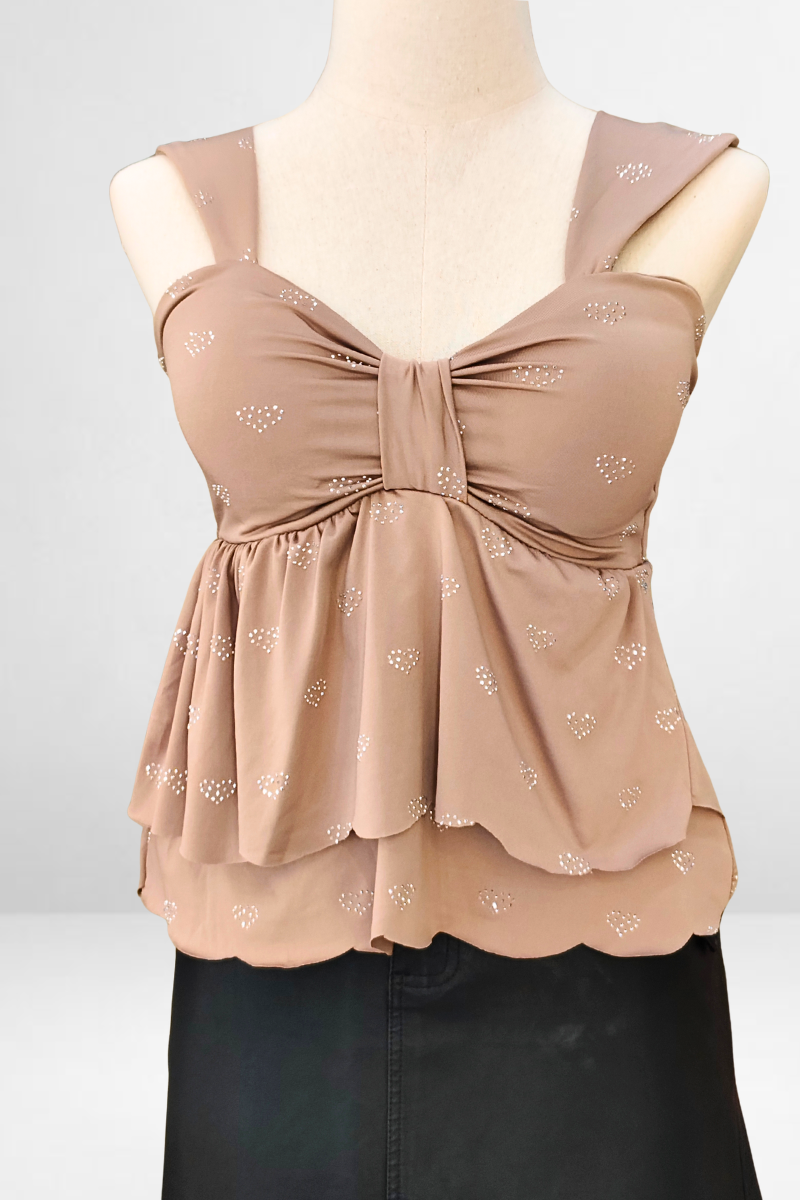 Heart Embellished Top