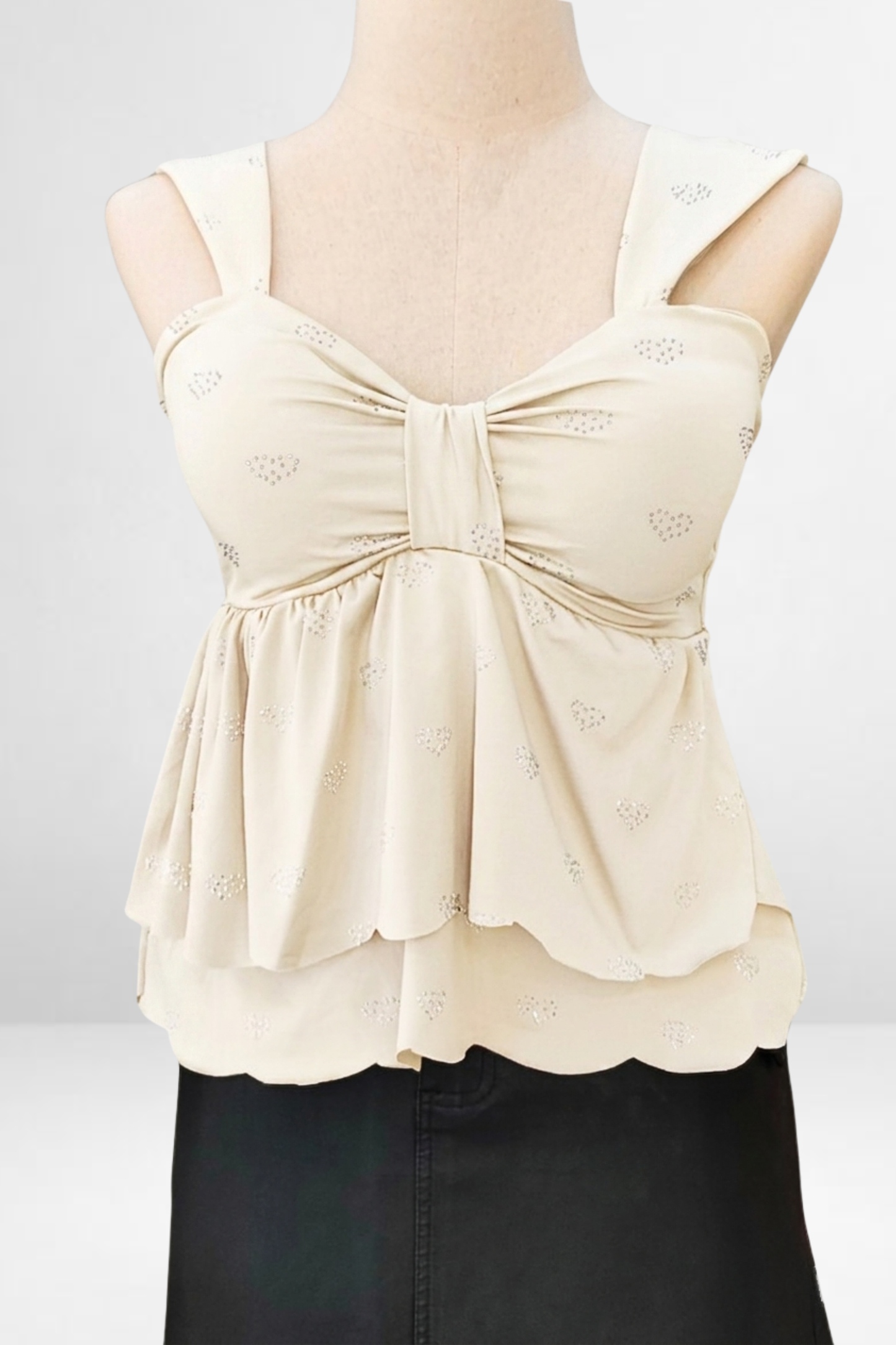 Heart Embellished Top