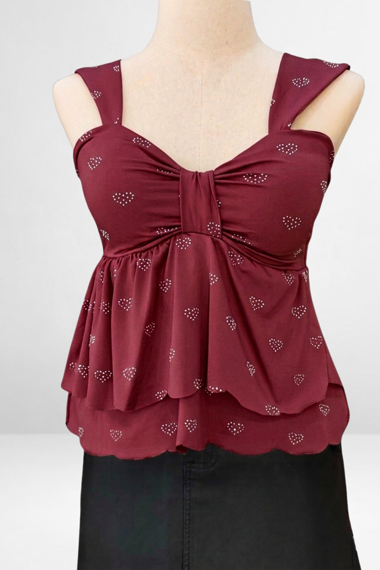 Heart Embellished Top
