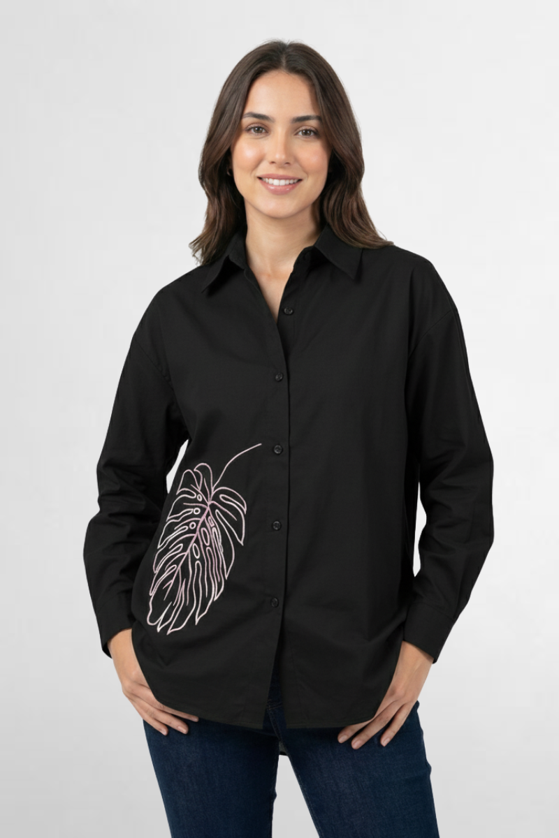 Leaf Emb Shirt