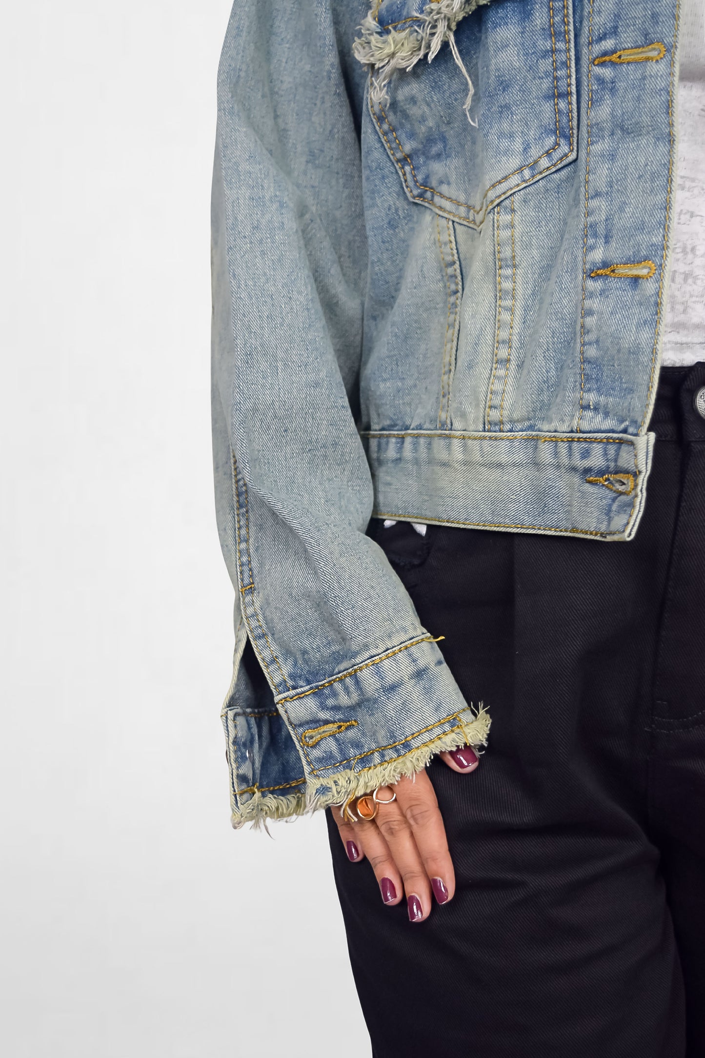 Distressed Denim Jacket
