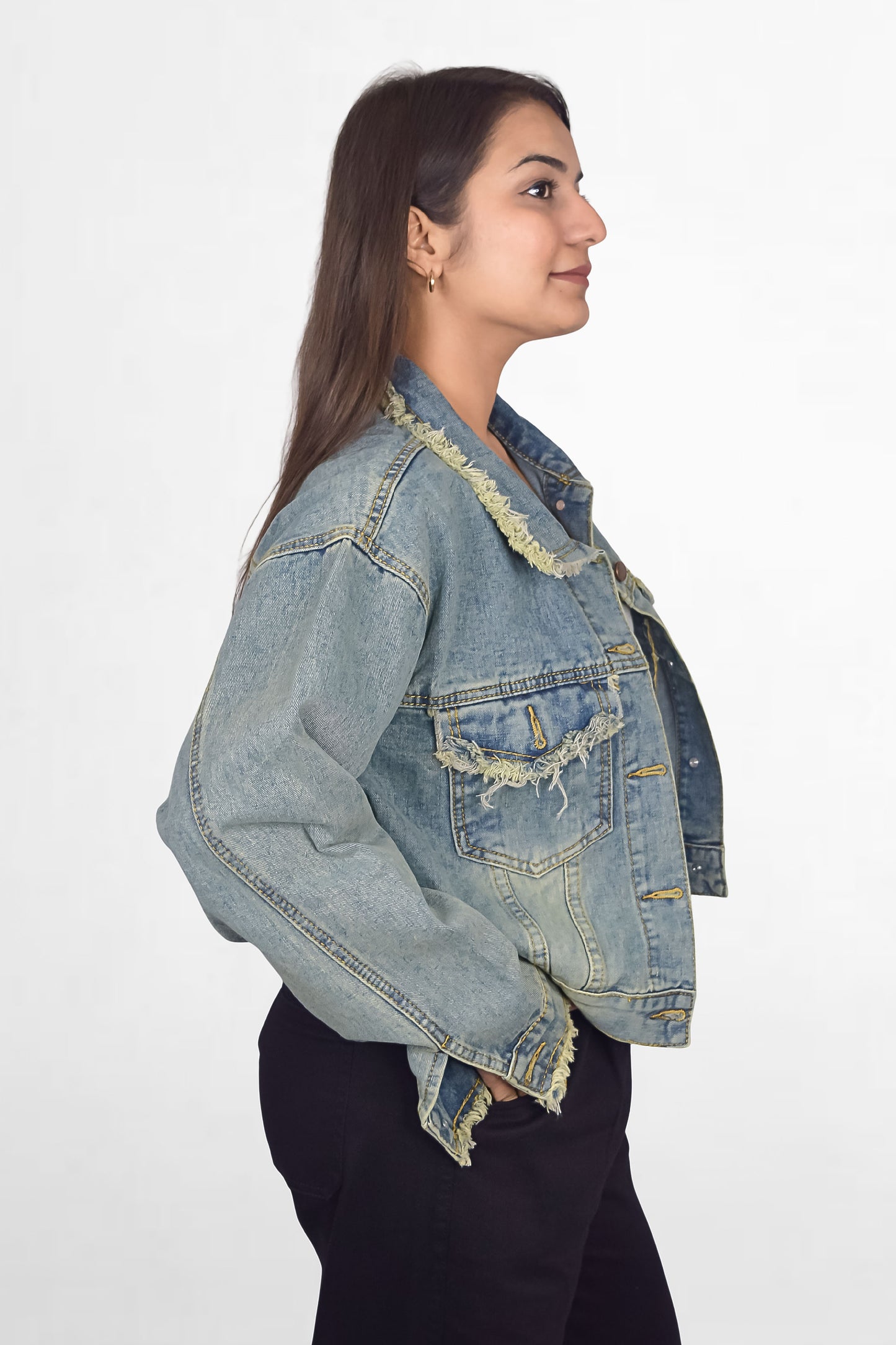 Distressed Denim Jacket