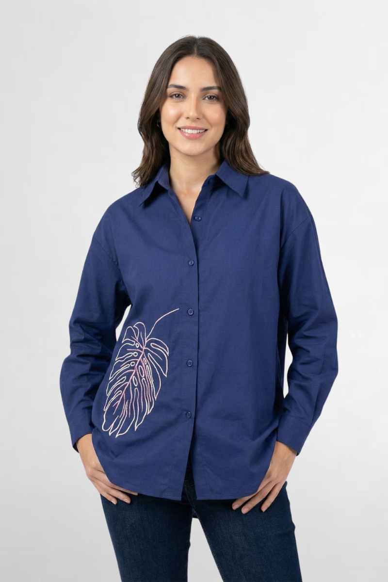 Leaf Emb Shirt