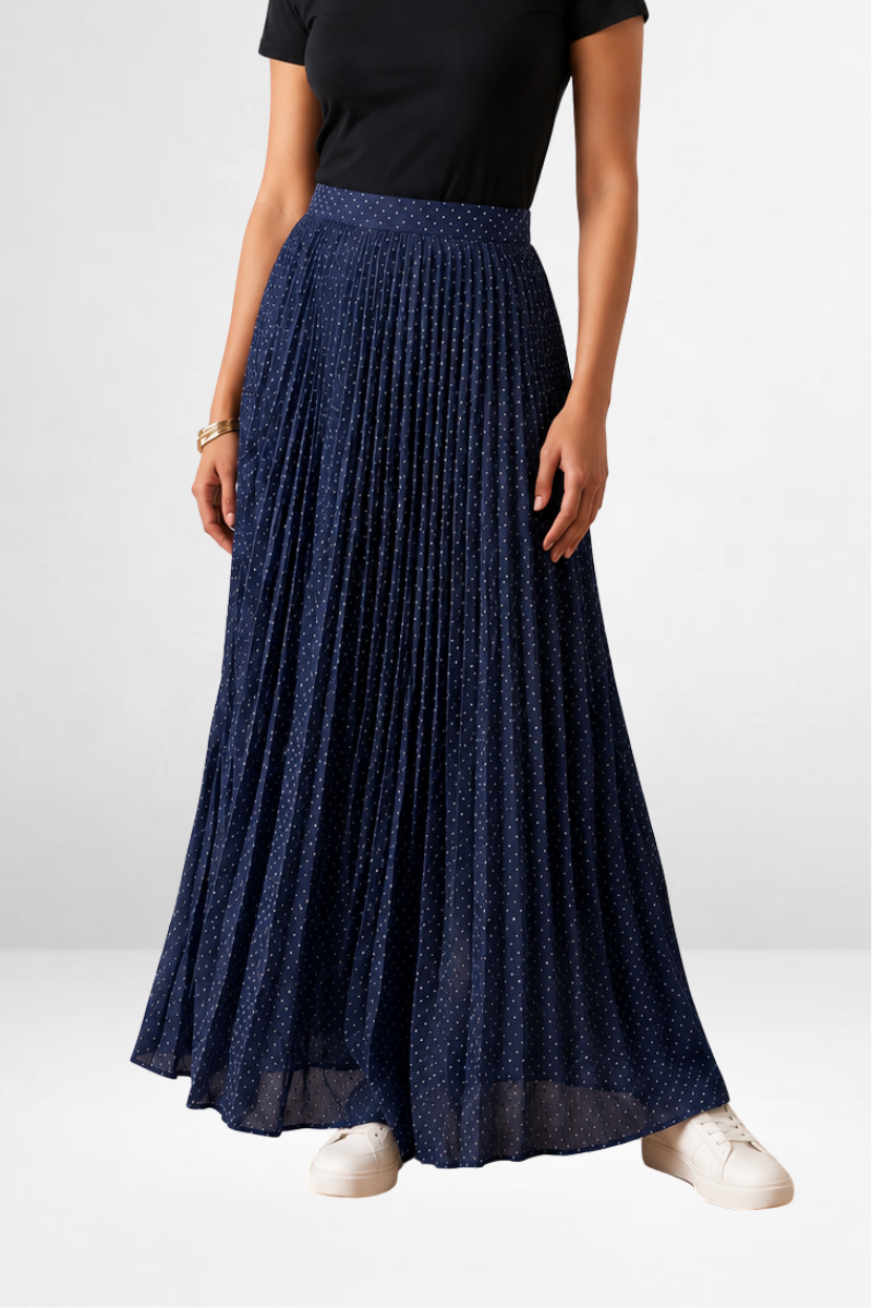 Polka Dot Long Skirt