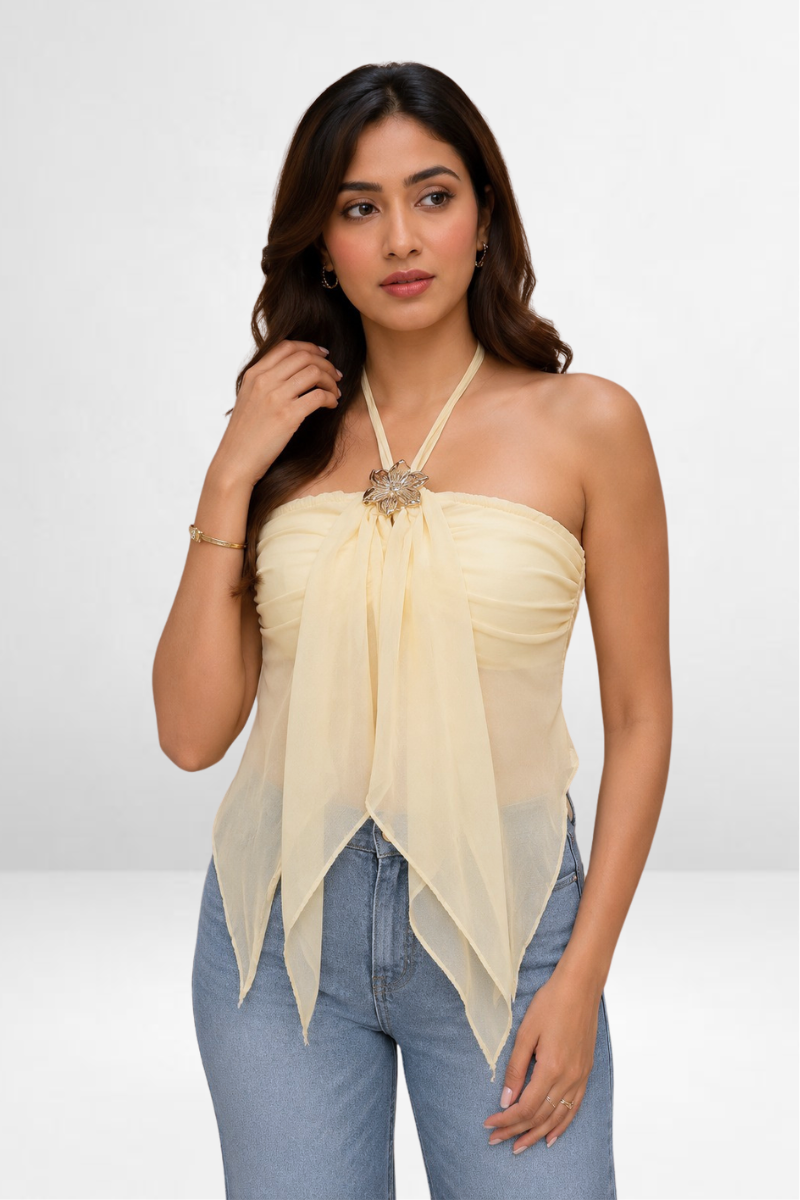 Halter Buckle Top