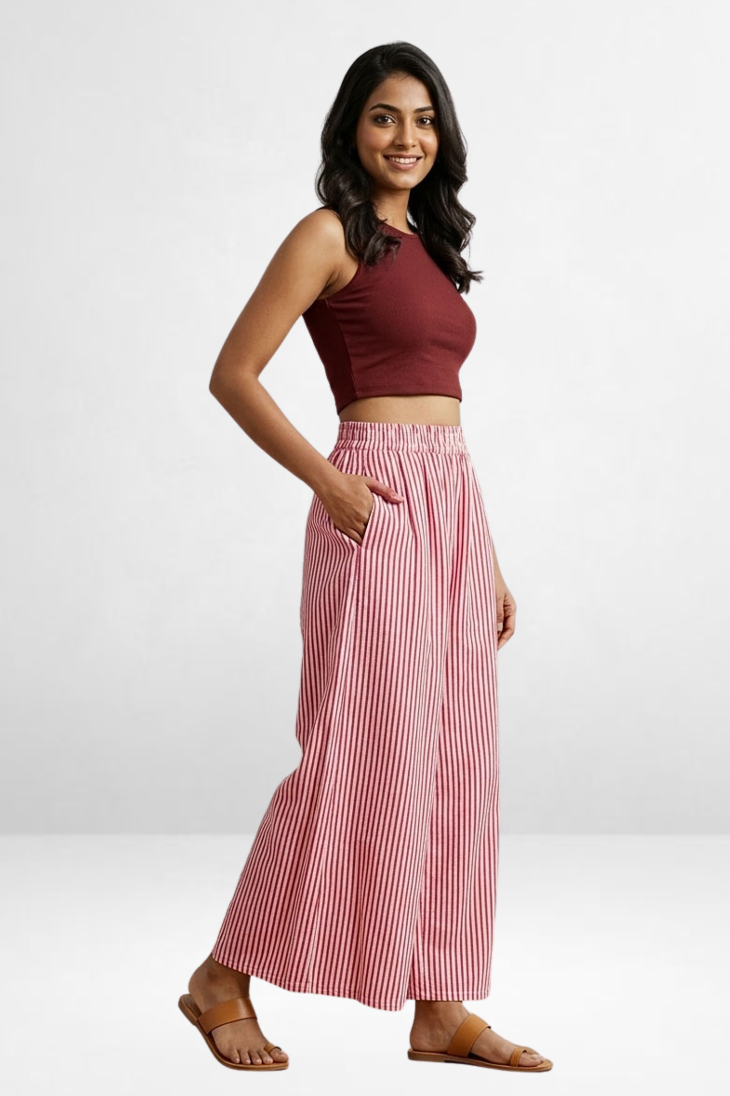 Striped Wide Pants
