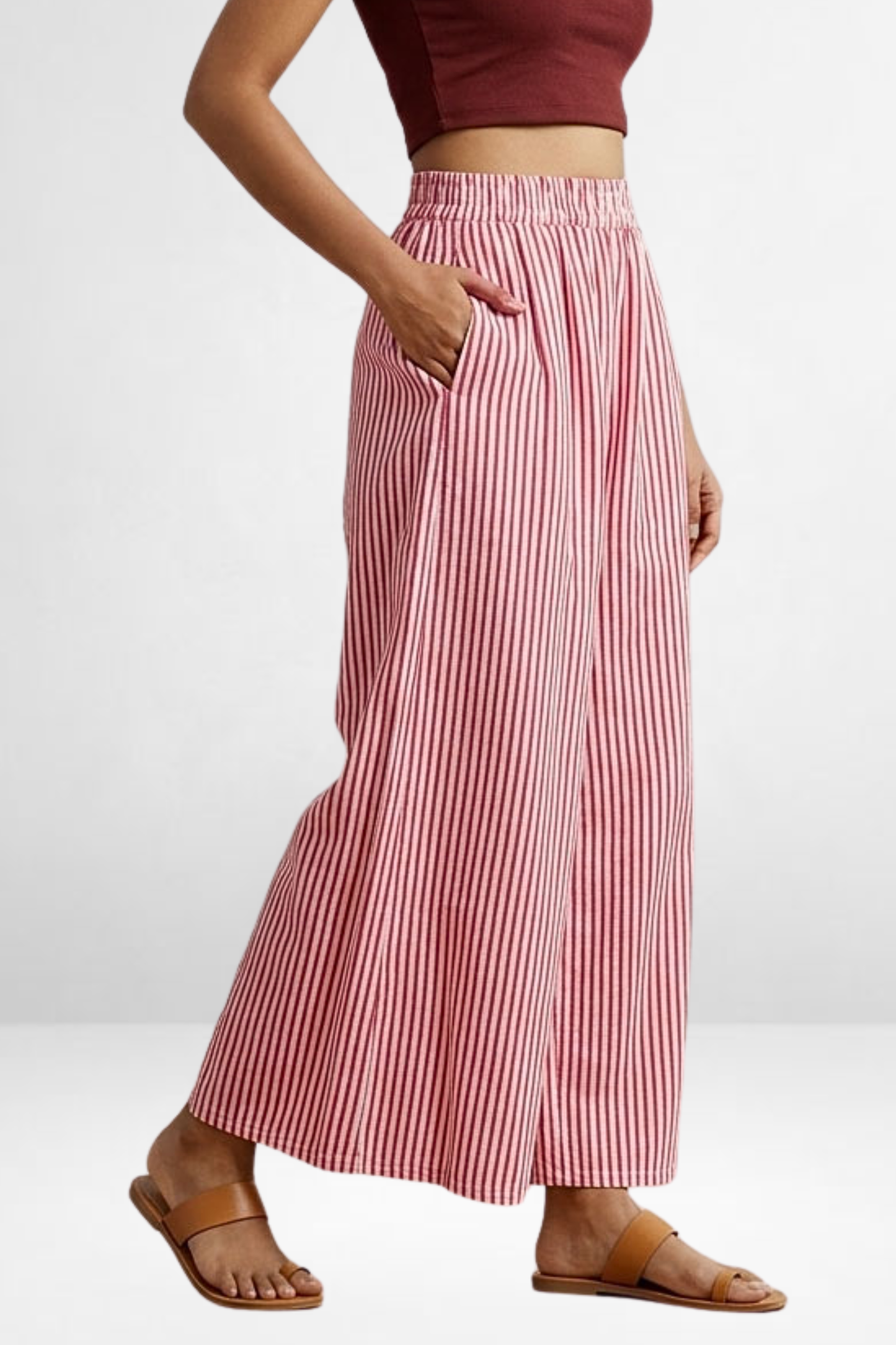 Striped Wide Pants